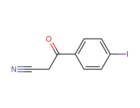 Molecular Structure of 206346-33-0 (4-Iodobenzoylacetonitrile)