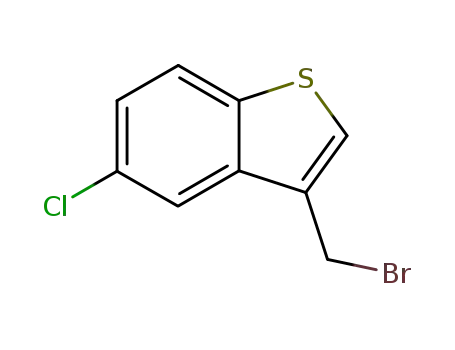 Molecular Structure of 1198-51-2 (3-(Bromomethyl)-5-chlorobenzo[b]thiophene)