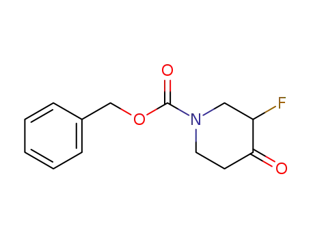 Molecular Structure of 845256-59-9 (benzyl 3-fluoro-4-oxopiperidine-1-carboxylate)