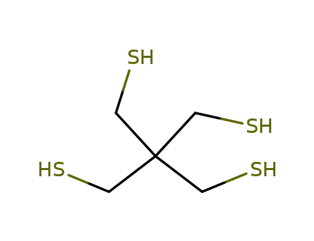 Molecular Structure of 4720-60-9 (Pentaerythrityl Tetrathiol)