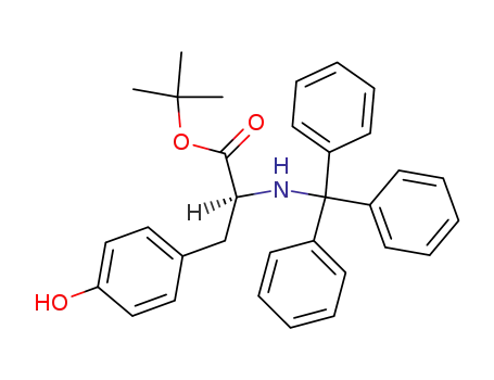 Molecular Structure of 478037-14-8 (L-Tyrosine, N-(triphenylmethyl)-, 1,1-dimethylethyl ester)