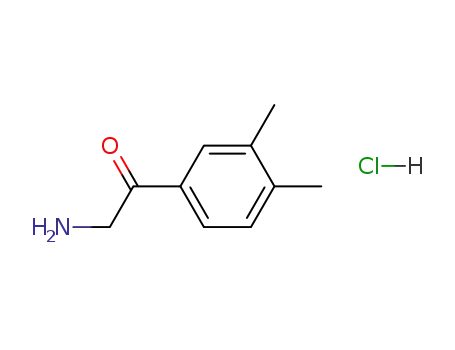 Molecular Structure of 90874-60-5 (2-AMINO-3',4'-DIMETHYL-ACETOPHENONE HYDROCHLORIDE)