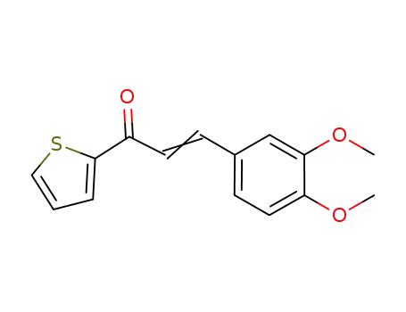 Molecular Structure of 74441-58-0 (1-(2-THIENYL)-3-(3,4-DIMETHOXYPHENYL)-2-PROPEN-1-ONE)