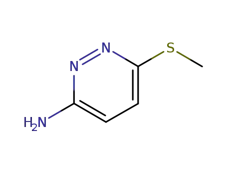 Molecular Structure of 39539-67-8 (3-AMINO-6-METHYLTHIOPYRIDAZINE)