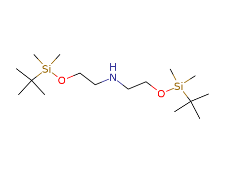 Molecular Structure of 169527-49-5 (Ethanamine,
2-[[(1,1-dimethylethyl)dimethylsilyl]oxy]-N-[2-[[(1,1-dimethylethyl)dimethyl
silyl]oxy]ethyl]-)