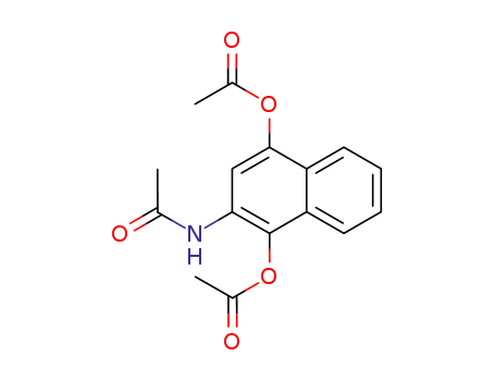 Molecular Structure of 6300-60-3 (2-(acetylamino)naphthalene-1,4-diyl diacetate)