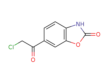 Molecular Structure of 54903-10-5 (6-CHLOROACETYL-2-BENZOXAZOLINONE  97)