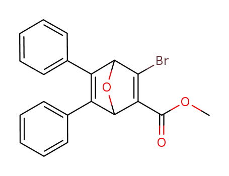 Molecular Structure of 870614-37-2 (7-Oxabicyclo[2.2.1]hepta-2,5-diene-2-carboxylic acid,
3-bromo-5,6-diphenyl-, methyl ester)