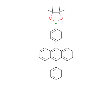 Molecular Structure of 1143576-84-4 (4-(10-Phenylanthracen-9-yl)phenylboronic Acid Pinacol Ester)