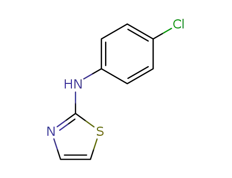 Molecular Structure of 100585-58-8 (2-Thiazolamine, N-(4-chlorophenyl)-)