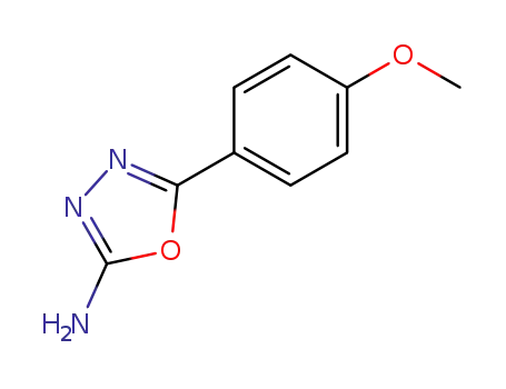 Molecular Structure of 5711-61-5 (2-AMINO-5-(4-METHOXYPHENYL)-1,3,4-OXADIAZOLE)