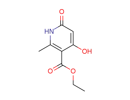 Molecular Structure of 3950-10-5 (1,6-Dihydro-4-hydroxy-2-methyl-6-(oxo)nicotinic acid ethyl ester)