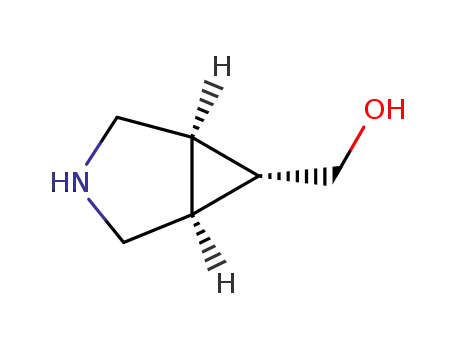 Molecular Structure of 134575-13-6 ((1R,5S,6R)-3-Azabicyclo[3.1.0]hexan-6-ylmethanol)