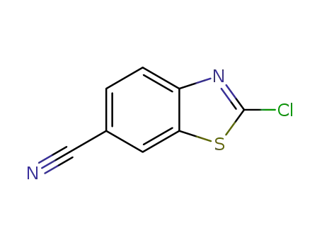 Molecular Structure of 80945-83-1 (2-Chloro-6-cyanobenzothiazole)