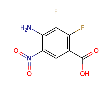 4-amino-2,3-difluoro-5-nitrobenzoic acid cas no. 284030-57-5 98%