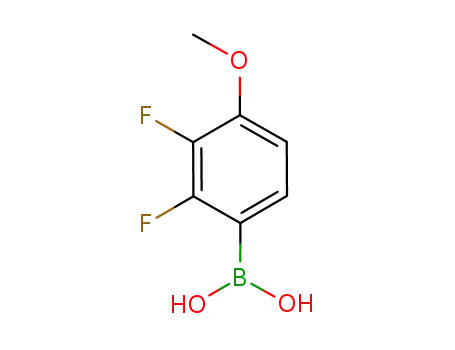 Molecular Structure of 170981-41-6 (2,3-Difluoro-4-methoxyphenylboronic acid)