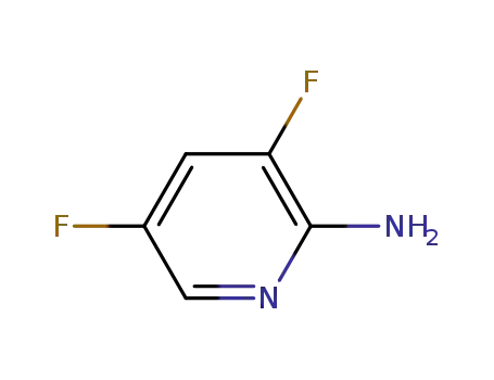 Molecular Structure of 732306-31-9 (2-Amino-3,5-difluoropyridine)