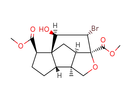 (3a<i>S</i>)-9<i>anti</i>-bromo-8<i>syn</i>-hydroxy-3a-methyl-(3a<i>r</i>,3b<i>t</i>,7a<i>c</i>)-octahydro-1<i>t</i>,6a<i>t</i>-ethano-pentaleno[1,2-<i>c</i>]furan-1<i>c</i>,6<i>t</i>-dicarboxylic acid dimethyl ester