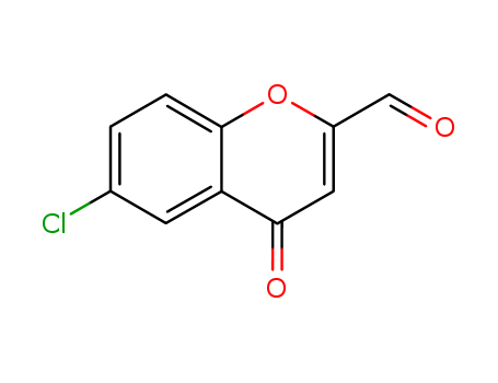 Molecular Structure of 105591-54-6 (4H-1-Benzopyran-2-carboxaldehyde, 6-chloro-4-oxo-)