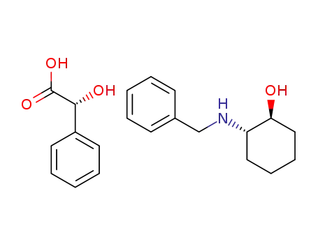 Molecular Structure of 882409-00-9 ((R)-mandelic acid salt of (1S,2S)-2-trans-2-(benzylamino)cyclohexanol)