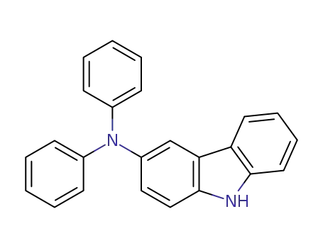 Molecular Structure of 883224-26-8 (N,N-diphenyl-9H-carbazol-3-amine)