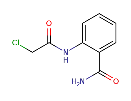 Molecular Structure of 21721-78-8 (2-(2-CHLORO-ACETYLAMINO)-BENZAMIDE)