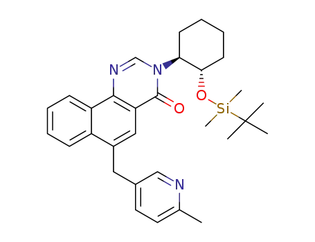 3-((1S,2S)-2-((tert-butyldimethylsilyl)oxy)cyclohexyl)-6-((6-methylpyridin-3-yl)methyl)benzo[h]quinazolin-4(3H)-one