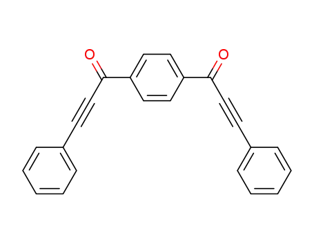 Molecular Structure of 41304-88-5 (2-Propyn-1-one, 1,1'-(1,4-phenylene)bis[3-phenyl-)