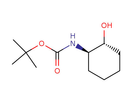 Molecular Structure of 155975-19-2 ((1R,2R)-trans-N-Boc-2-Aminocyclohexanol)