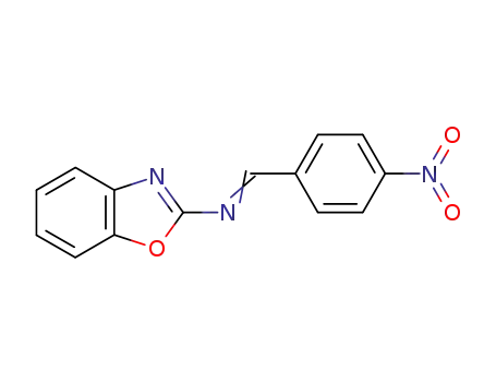 Molecular Structure of 61820-60-8 (2-Benzoxazolamine, N-[(4-nitrophenyl)methylene]-)