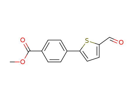 Benzoic acid, 4-(5-formyl-2-thienyl)-, methyl ester