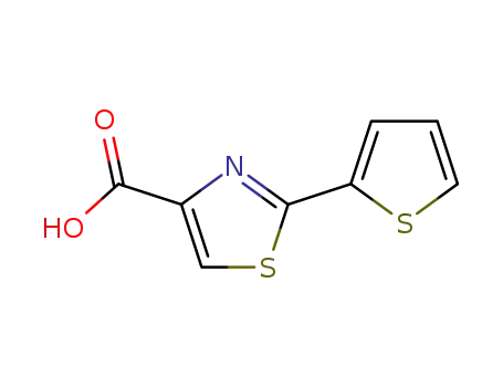 Molecular Structure of 24044-07-3 (2-(2-THIENYL)-1,3-THIAZOLE-4-CARBOXYLIC ACID)