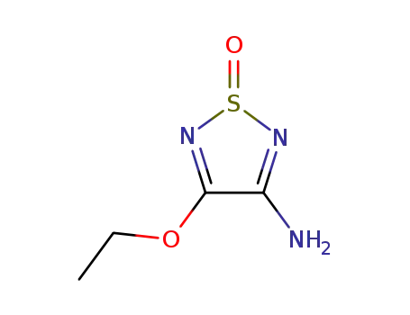 Molecular Structure of 79844-91-0 (1,2,5-Thiadiazol-3-amine,  4-ethoxy-,  1-oxide)