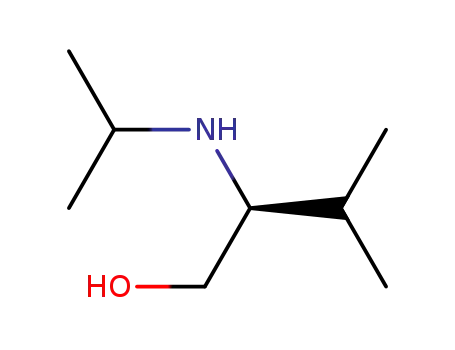 Molecular Structure of 112211-88-8 ((S)-2-Isopropylamino-3-methyl-1-butanol)