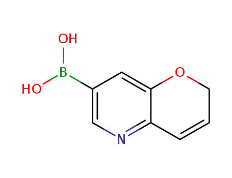 Molecular Structure of 1073633-67-6 (2H-pyrano[3,2-b]pyridin-7-ylboronic acid)