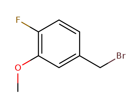Molecular Structure of 141080-73-1 (4-(BROMOMETHYL)-1-FLUORO-2-METHOXYBENZENE)