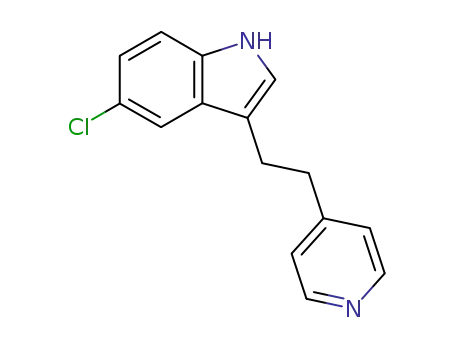 Molecular Structure of 75259-79-9 (5-CHLORO-3-[2-(4-PYRIDINYL)ETHYL]-INDOLE)