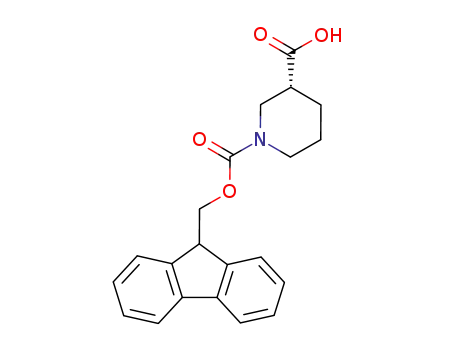 Molecular Structure of 193693-67-3 ((R)-1-FMOC-PIPERIDINE-3-CARBOXYLIC ACID)