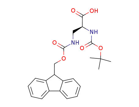 Molecular Structure of 122235-70-5 (BOC-DAP(FMOC)-OH)