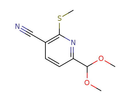 3-Cyano-2-(methylthio)pyridine-6-carboxaldehyde dimethylacetal