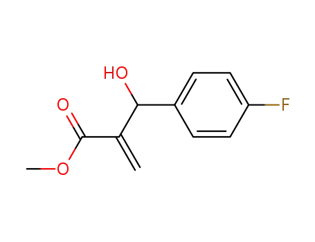 Molecular Structure of 353506-65-7 (methyl 3-(4-fluorophenyl)-3-hydroxy-2-methylenepropanoate)
