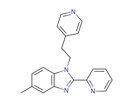 1H-Benzimidazole,5-methyl-2-(2-pyridinyl)-1-[2-(4-pyridinyl)ethyl]- cas  80477-77-6