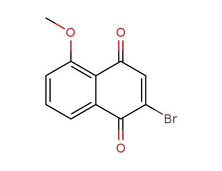 Molecular Structure of 69833-09-6 (1,4-Naphthalenedione, 2-bromo-5-methoxy-)