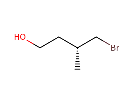Molecular Structure of 128693-48-1 (1-Butanol, 4-bromo-3-methyl-, (3R)-)