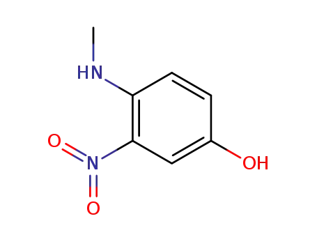Molecular Structure of 14703-88-9 (4-(N-METHYLAMINO)-3-NITRO PHENOL)