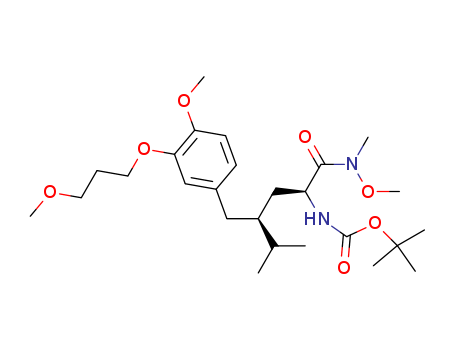 [(1S,3S)-3-[[4-Methoxy-3-(3-methoxypropoxy)phenyl]methyl]-1-[(methoxymethylamino)carbonyl]-4-methylpentyl]carbamic acid 1,1-dimethylethyl ester
