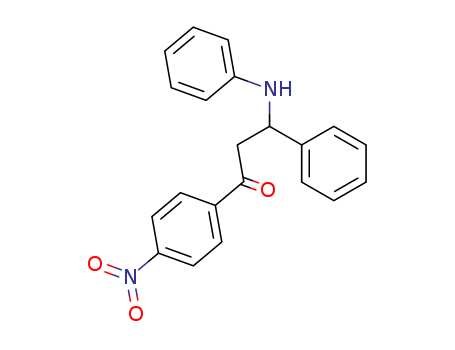 1-Propanone, 1-(4-nitrophenyl)-3-phenyl-3-(phenylamino)-