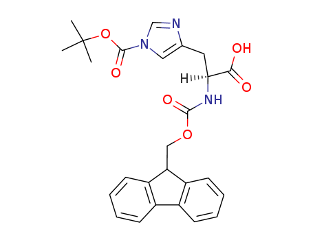 1-[(1,1-Dimethylethoxy)carbonyl]-N-[(9H-fluoren-9-ylmethoxy)carbonyl]-L-histidine                                                                                                                       