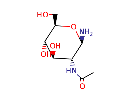 Molecular Structure of 4229-38-3 (2-ACETAMIDO-1-AMINO-1,2-DIDEOXY-B-D-GLUC OPYRANOSE)