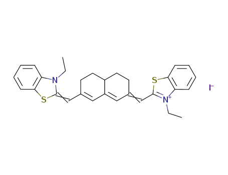 Benzothiazolium,3-ethyl-2-[[7-[(3-ethyl-2(3H)-benzothiazolylidene)methyl]-4,4a,5,6-tetrahydro-2(3H)-naphthalenylidene]methyl]-,iodide (1:1)